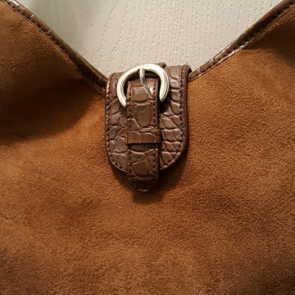 EUC Croft and Barrow brown sueded purse - Picture 6 of 6
